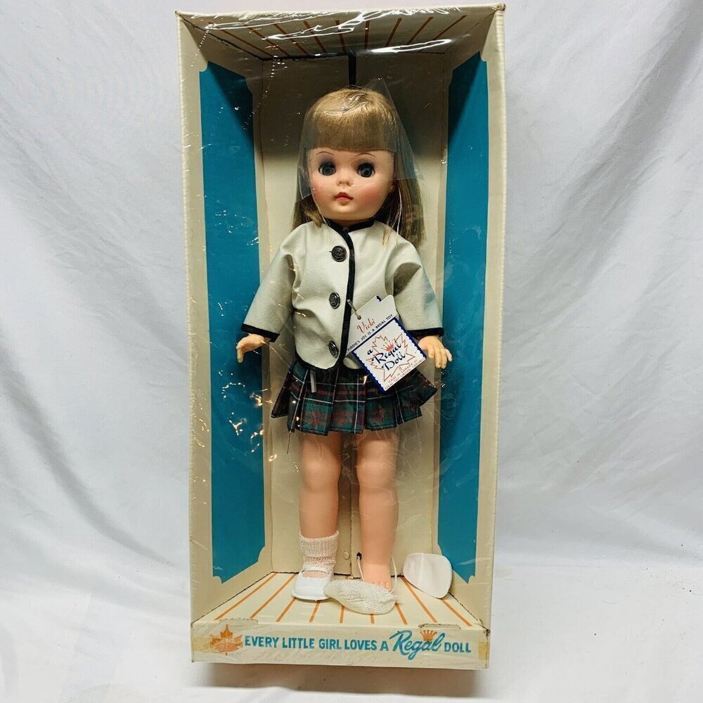 VTG Regal Toy Doll Vicki Kiddies Joy Is A Regular Toy Toronto Canada Limited 16"